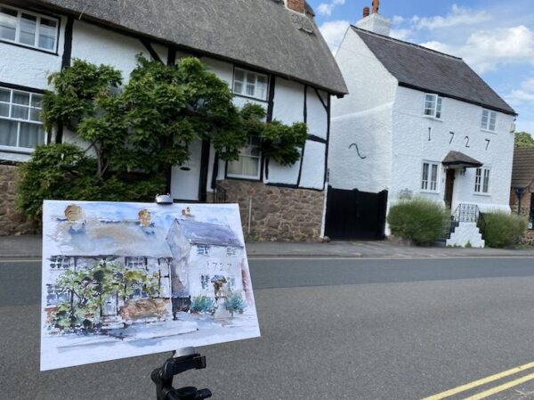 Rothley Thatched Cottage (Original Watercolour)