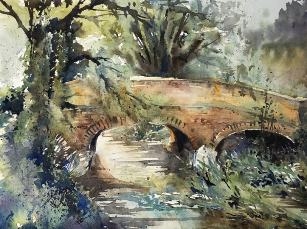 Under Twyford Bridge Original Watercolour