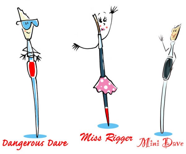 Miss Rigger, Dangerous Dave & Mini Dave Legends Set